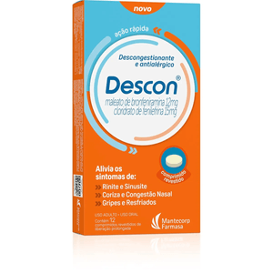 Descongestionante Descon 12 Comprimidos