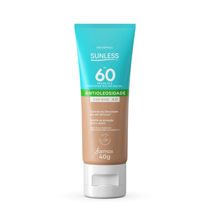 Protetor Facial Fps 60 com Base 4.0 Sunless Antioleosidade 40g