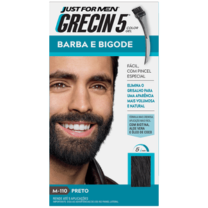 Tintura Grecin 5 Barba e Bigode Preto