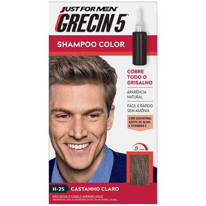 Shampoo Color Grecin 5 Castanho Claro 60ml