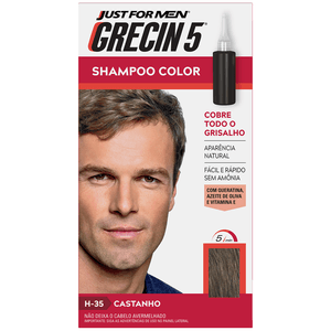 Shampoo Color Grecin 5 Castanho 60ml