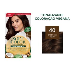 Coloração Soft Color sem Amônia Instintos Naturais Cor Castanho Médio 40