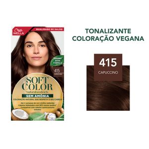 Coloração Soft Color Wella 415 Cappuccino com 1unidade