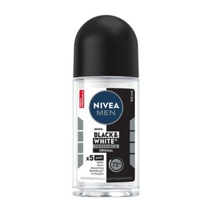 Desodorante Roll On Nivea Masculino Invisible Black & White 50ml