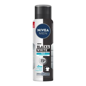 Desodorante Aerossol Nivea Masculino Invisible For Black&white Fresh 150ml