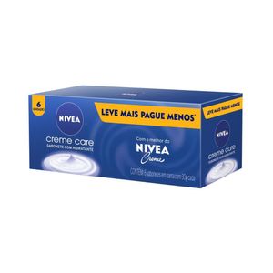 Kit Sabonete em Barra Nivea Creme Care Promo 6 uni 90g