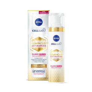 Fluido Facial Protetor Nivea Cellular Luminous FPS 50 40ml