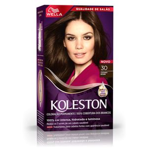 Tintura Koleston Coloração Creme Cor Castanho Escuro 30