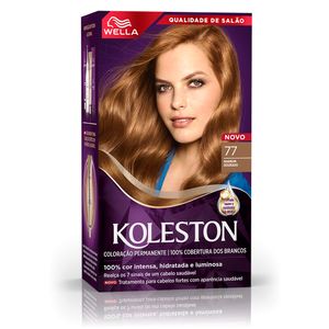 Tintura Koleston Coloração Creme Marrom Dourado 77