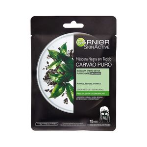 Mascara Facial Tecido Garnier Hidra Puro Carvão