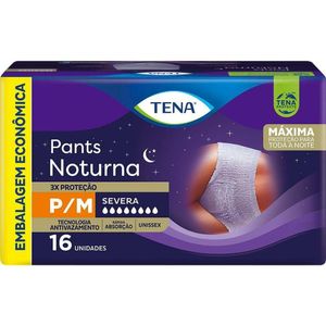 Roupa Íntima Tena Pants Noturna P/M 16unidades