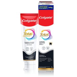 Creme Dental Colgate Total Carvão Ativado 140g Preço Especial