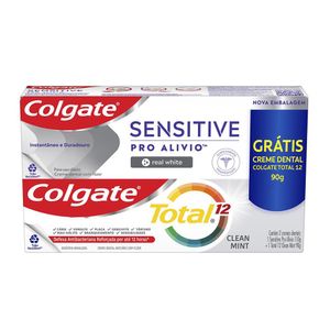 Creme Dental Colgate Sensitive Pro-Alívio+ Colgate Total 12 Grátis 90G