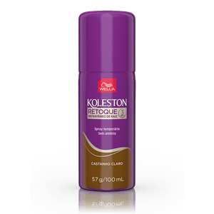 Tintura Spray Koleston Retoque Instantâneo Castanho Claro 100ml