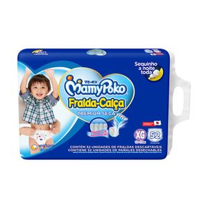 Fralda Mamypoko Calca Premium Seca Giga XG 52x1