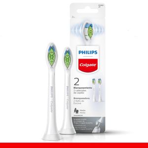Refil Para Escova de Dente Elétrica Philips Colgate SonicPro Branqueadora 2 Unid