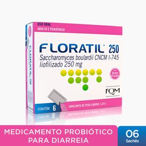 Floratil 250mg em Pó 6 Envelopes – Medicamento Probiótico que Trata a Diarreia
