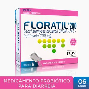 Floratil 200mg em Pó 6 Envelopes – Medicamento Probiótico que Trata a Diarreia
