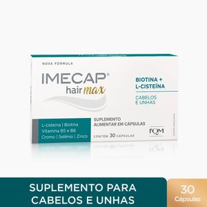 Imecap Hair Max 30 Cápsulas - Vitaminas para Cabelos e Unhas com Cisteína