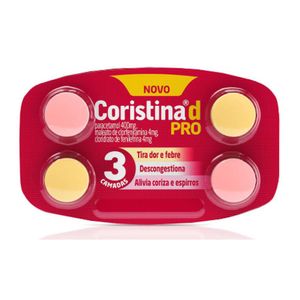 Coristina D Pro com 4comprimidos