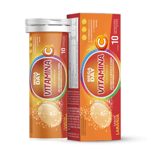 Vitamina Mega Day Vitamina C 10 Comprimidos Efervecentes