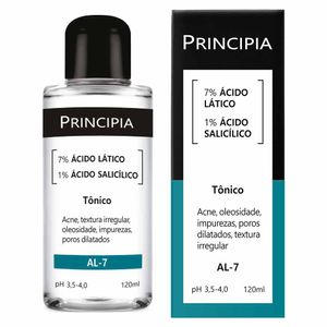 Tônico 7% Ácido Lático + 1% Ácido Salicílico Principia Skincare Al - 7 120ml