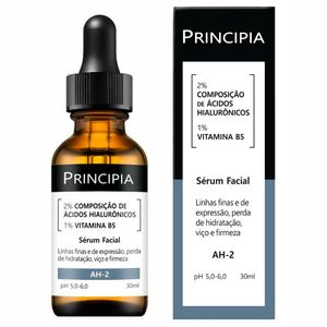Sérum Facial Hidratante Antissinais Principia Skincare AH-2 30ml