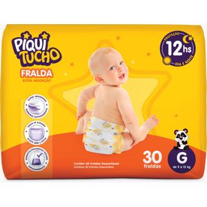 Fralda Infantil Piquitucho Mega G 30 Unidades