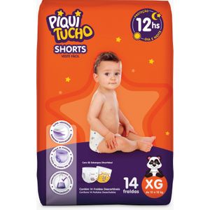 Fralda Infantil Shorts Piquitucho Jumbinho XG 14 Unidades