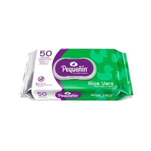Toalhas Umedecidas Pequeñín Aloe Vera 50 Unidades