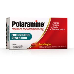 Polaramine 2mg Hypermarcas 20 Comprimidos
