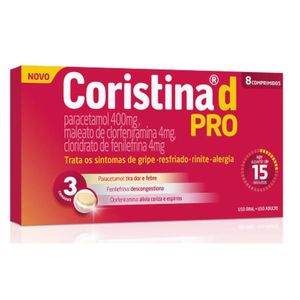 Coristina D Pro com 8comprimidos