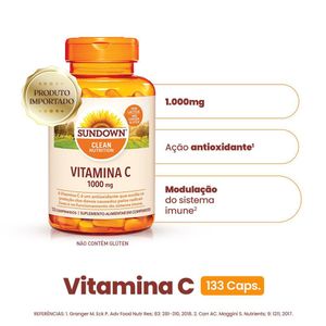 Vitamina Sundown Sun C 1000mg com 100 Cápsulas