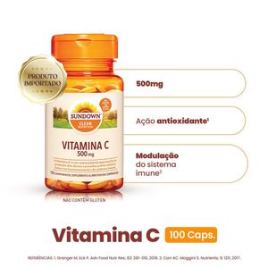 Vitamina C 500mg Sundown com 100 Comprimidos