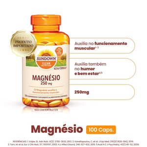 Suplemento Alimentar Sundown Magnésio 100 Comprimidos