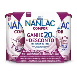 Kit Nanlac Confor 2 Latas com 800g Cada 20% na Segunda Unidade