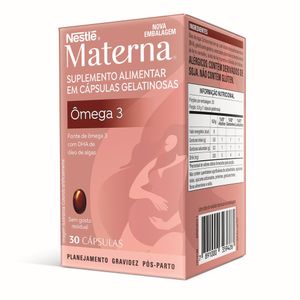 Suplemento Alimentar Nestlé Materna Ômega 3 Dha 30 Cápsulas