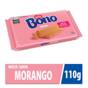 Biscoito Wafer Bono Sabor Morango Sensação 110G