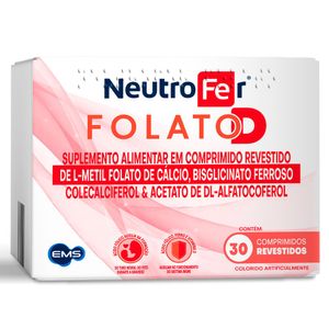Neutrofer Folato D com 30 comprimidos
