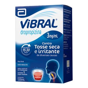 Xarope Vibral 3mg/ml Adulto 120ml