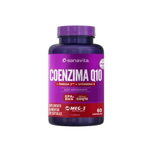 Coenzima Q10 + Ômega 3 Sanavita 60 Cápsulas