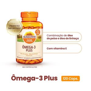 Suplemento Alimentar Sundown Ômega 3 Plus 120 Cápsulas