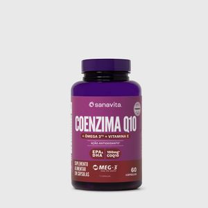 Coenzima Q10 + Ômega 3 Sanavita 60 Cápsulas