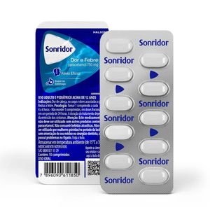 Sonridor Dor e Febre Paracetamol 750mg 10 Comprimidos