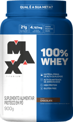 WHEY PROTEIN MAX TITANIUM 100- CHOCOLATE 900G 93474