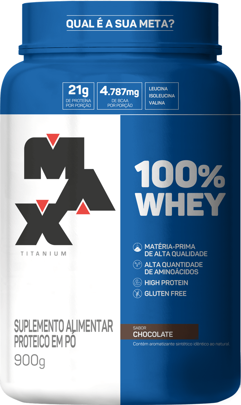 WHEY PROTEIN MAX TITANIUM 100- CHOCOLATE 900G 93474