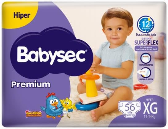 Fralda Babysec Premium Hiper Xg 56 Un 1