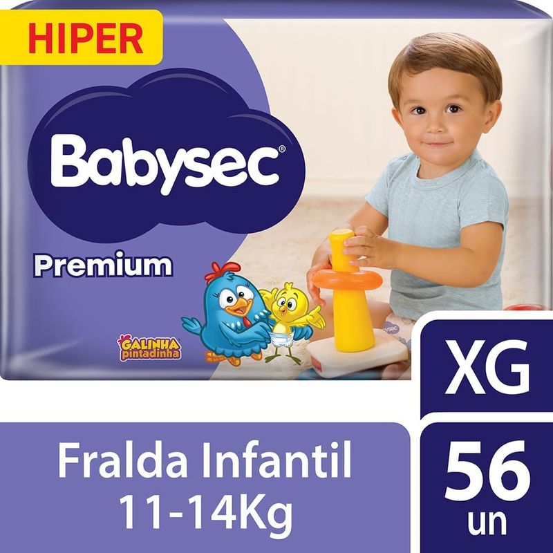 Fralda Babysec Premium Hiper Xg 56 Un 2