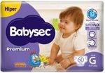 Fralda Infantil Babysec Premium Hiper G com 60 Un 1
