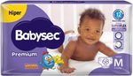 Fralda Infantil Babysec Premium Hiper M com 68 Un 1